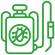 Integrated pest management concept with eco-friendly symbols.