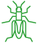 Cricket control services with a cricket illustration.